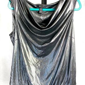 Style & Co. Chrome cowl neck top. Size 1xl